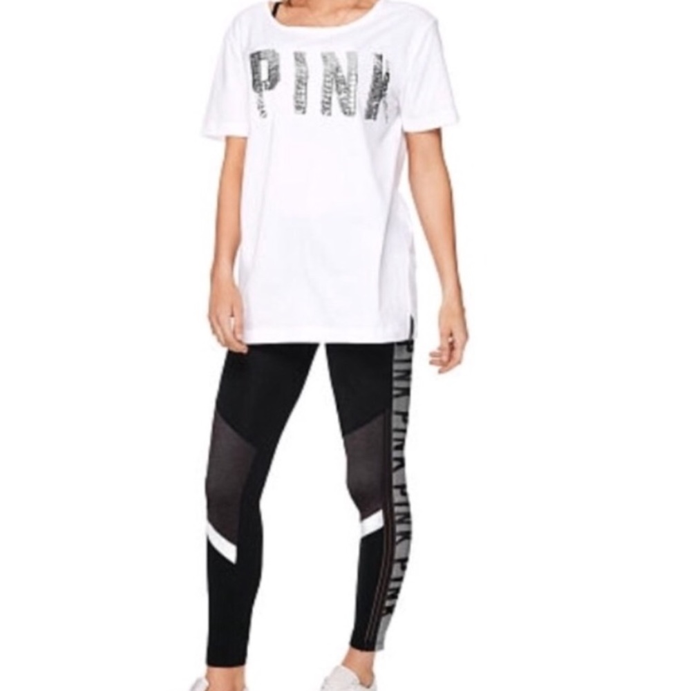 VS PINK STRAPPY TEE